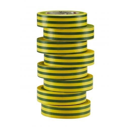 BIZLINE HOOGWAARDIGE VINYLTAPE 15MMX10M GR/GE