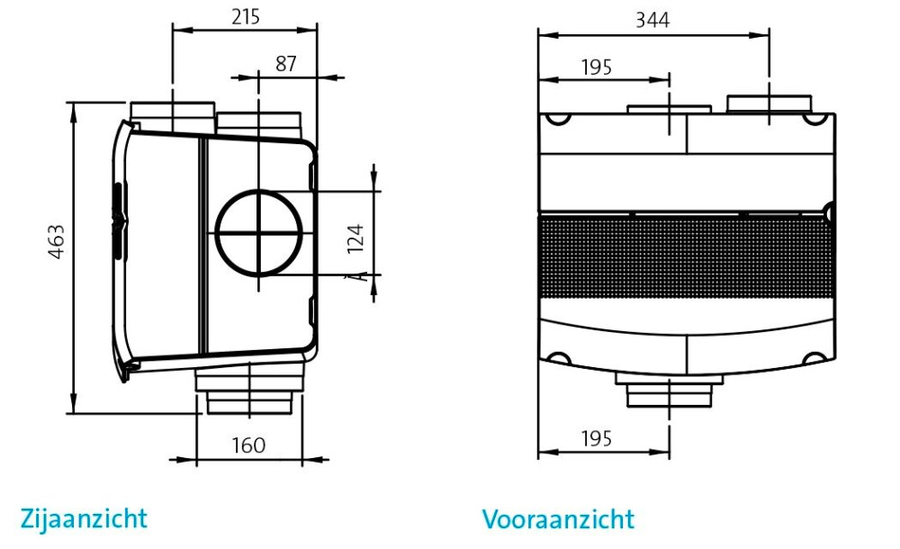ORCON MVS-15RH WOONHUISVENTILATOR