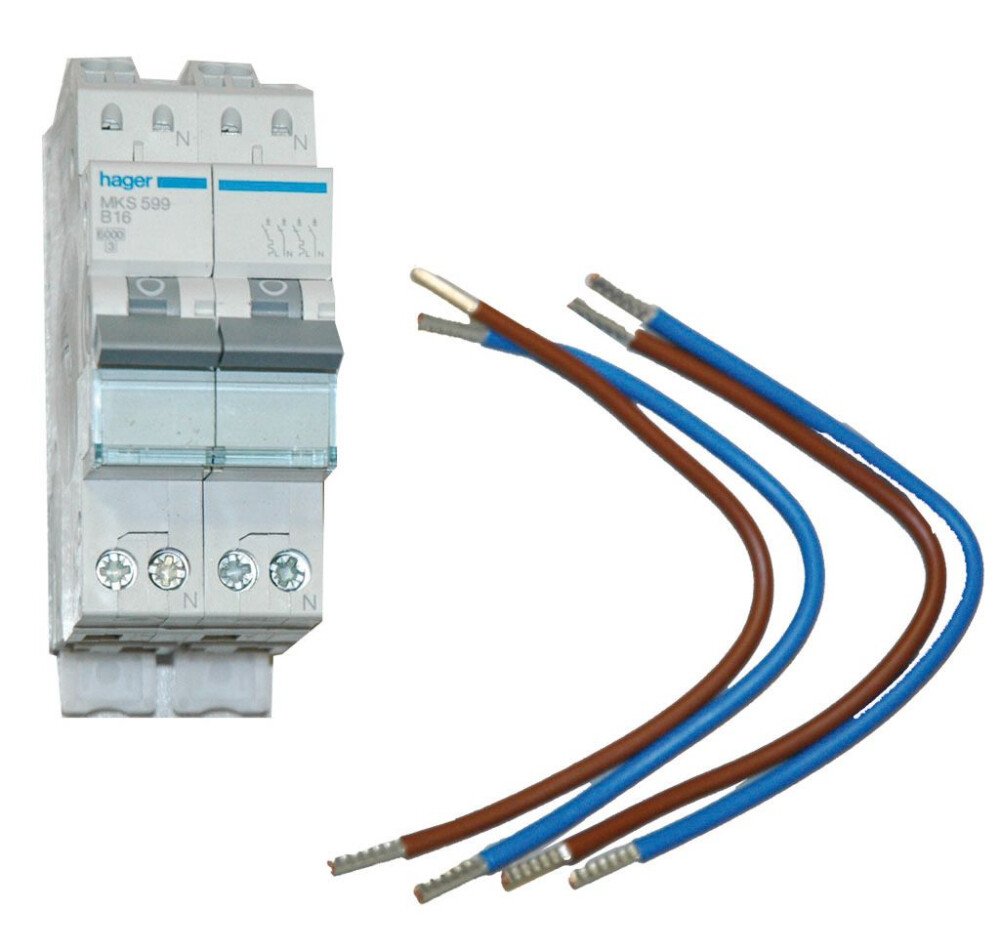 FORNUIS UITBREIDINGSSET 2X1P+N 16A 240V