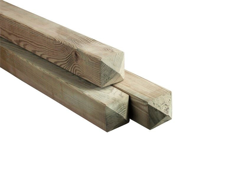 VERDUURZAAMDE SCHUTTINGPAAL 90MM X 90MM X 3000MM