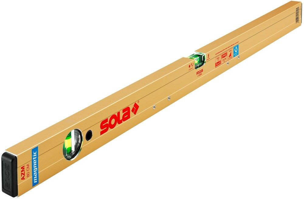 ALU BLOKWATERPAS AZM30 30CM MAGNETISCH