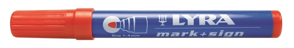 MERKSTIFT PERMANENT PUNT 1-4MM ROOD