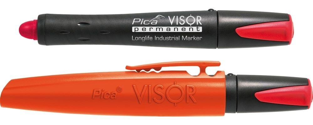 990/40 VISOR PERMANENT MARKER ROOD
