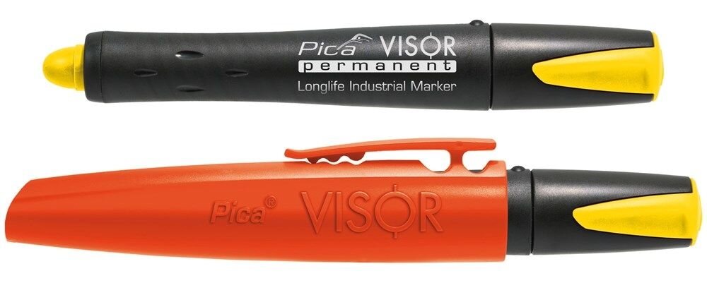 990/44 VISOR PERMANENT MARKER GEEL