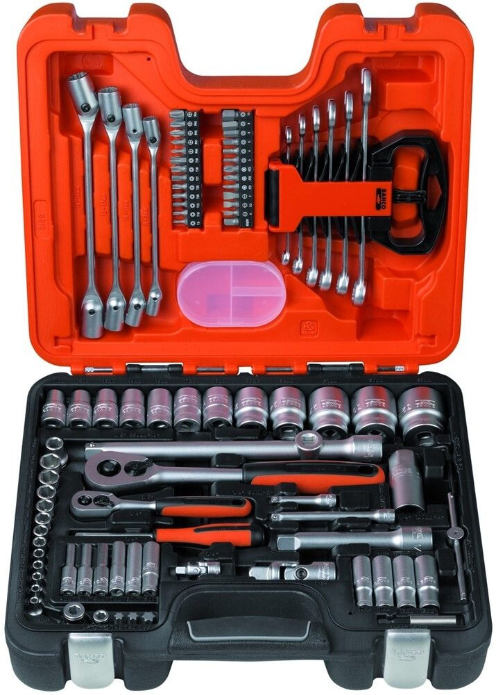 DOPSLEUTEL SET 92-DELIG 1/4" + 1/2"