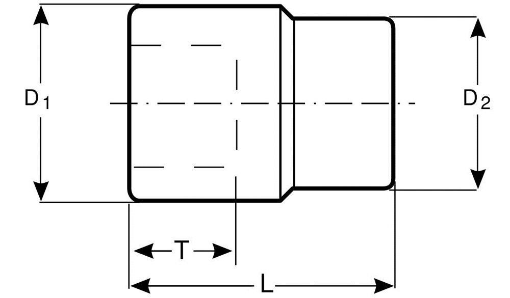 1/4" DOP 12-KANT 12 MM