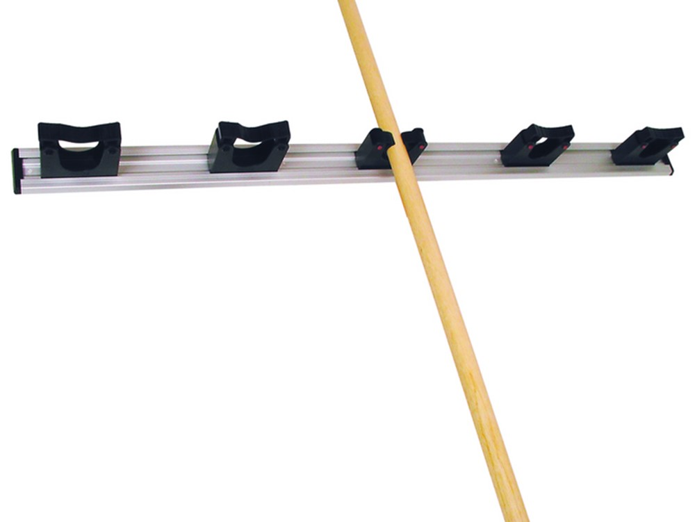 ALUMINIUM RAIL 90CM MET 5 HOUDERS