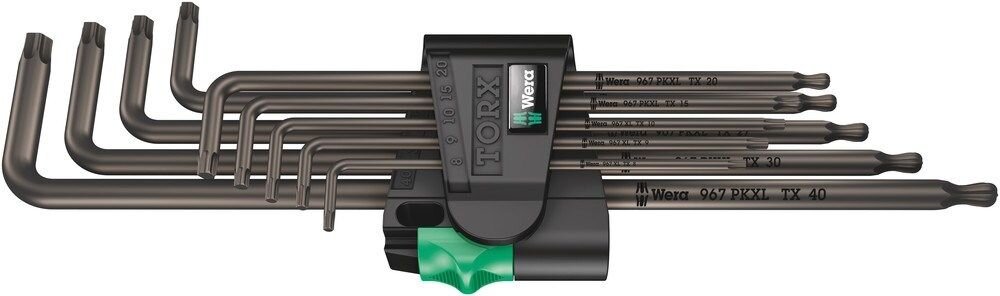 TORXSLEUTELSET XL 9-DELIG ZWART