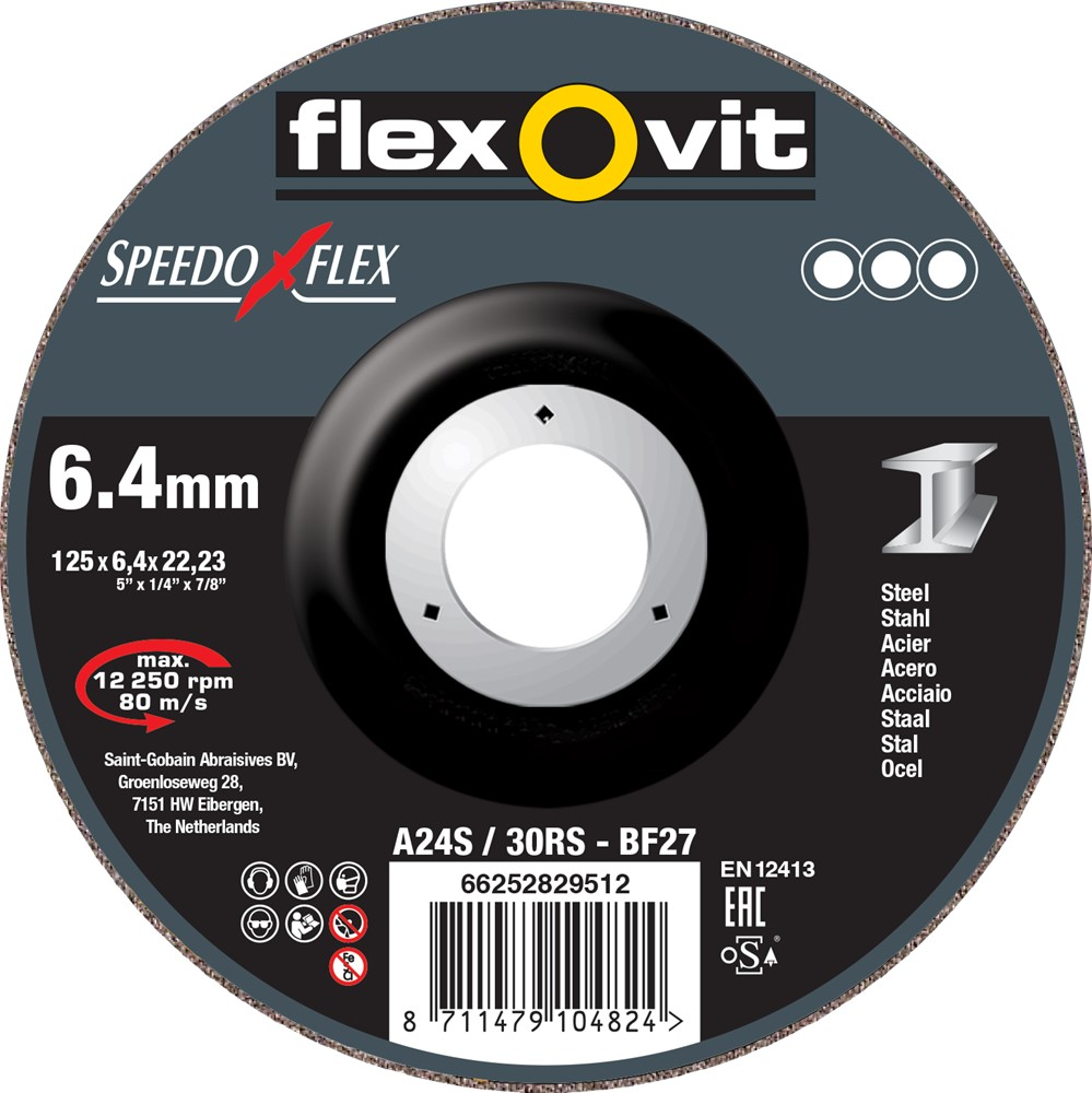 AFBRAAMSCHIJF SPEEDOFLEX A24/30RS 230X6,4X22,2MM