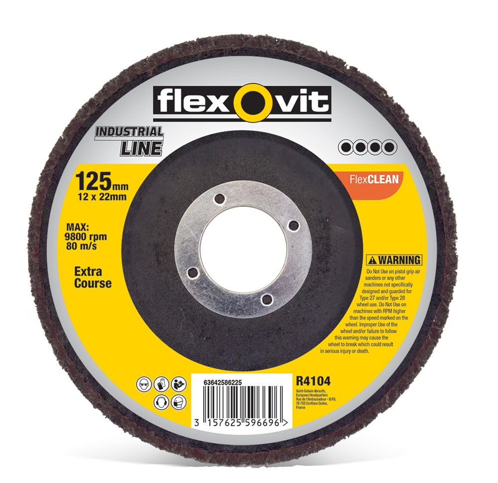 FLEXCLEAN SCHIJF 125MM ASGAT 22,2MM