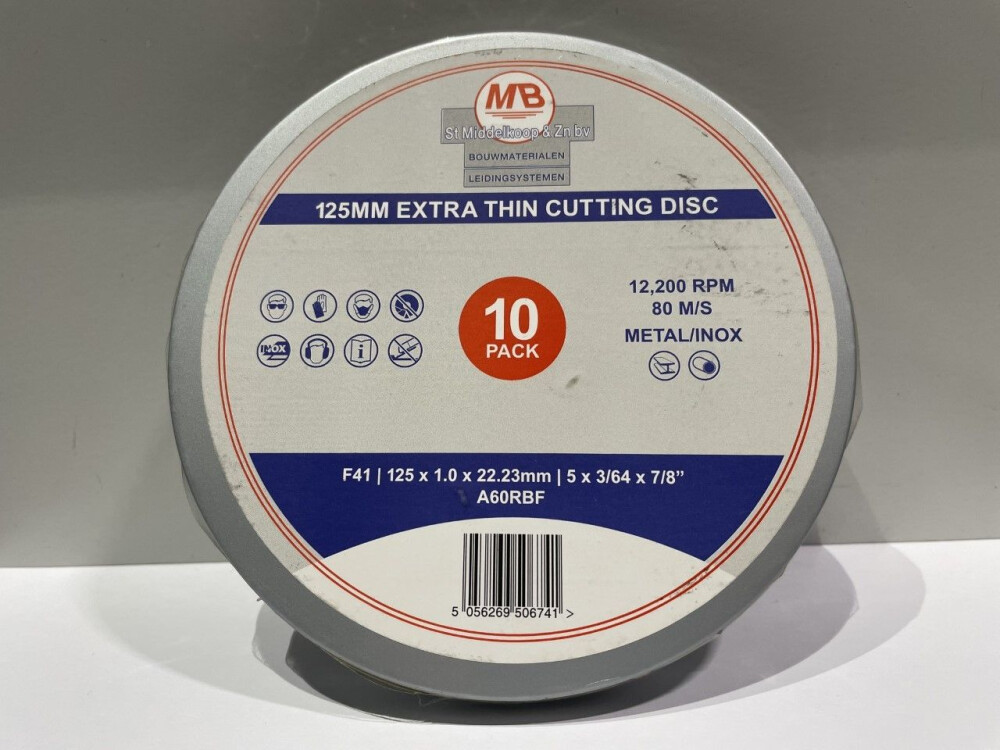 MB SLIJPSCHIJF 125X1.0MM (10 STUKS)