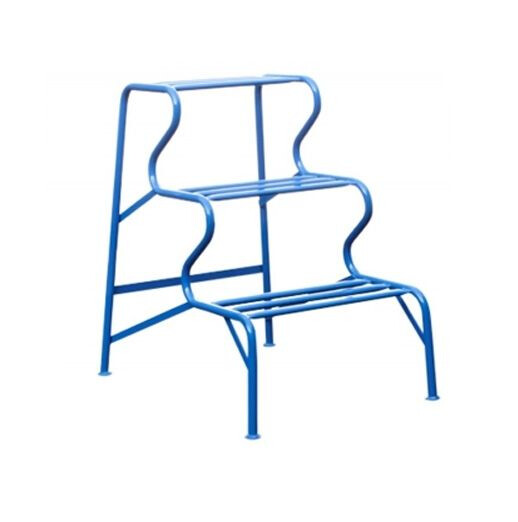 STUKADOORSBANKJE BLAUW (3 TREDEN)