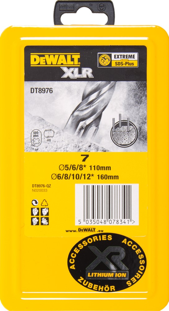 7-DELIG BORENSET SDS+ XLR
