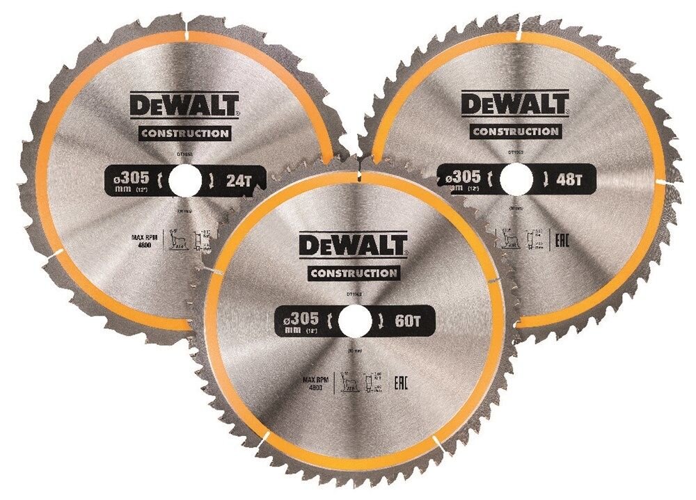 CIRKELZAAGBLADENSET 305MM 3 PACK