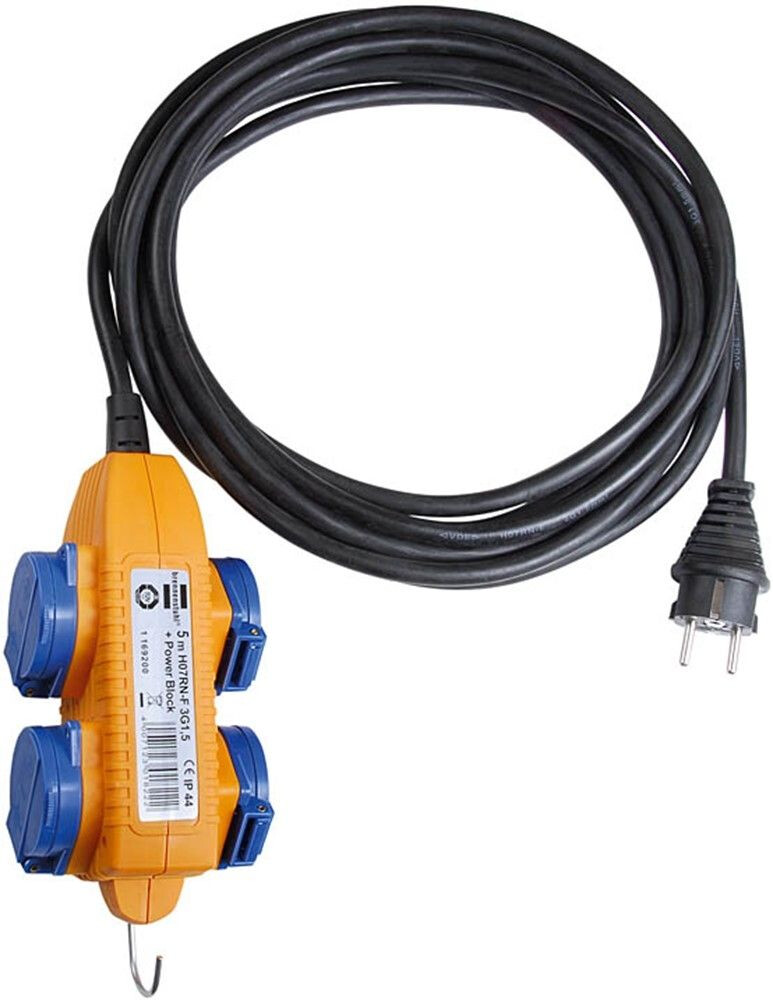VERLENGKABEL 10M 4V STROOMBLOK