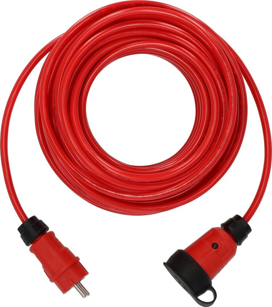 PROFESSIONAL VERLENGSNOER VQ 2100 IP44 25MTR ROOD H07BQ-F 3X1,5