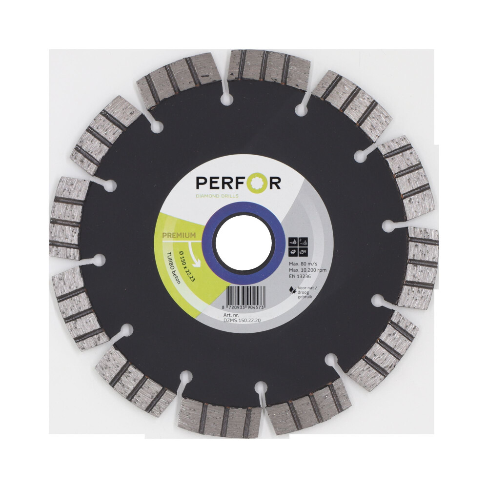 ZAAGBLAD TURBO BETON 125MM ASGAT 22MM
