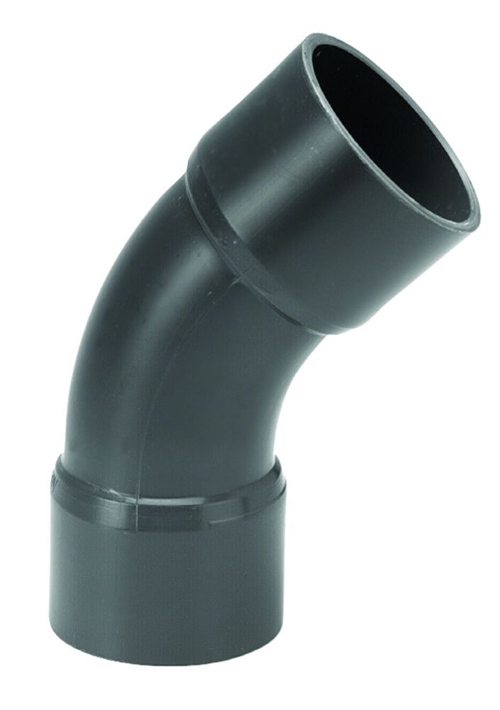 DRUK PVC BOCHT 63MM 45° 10 BAR