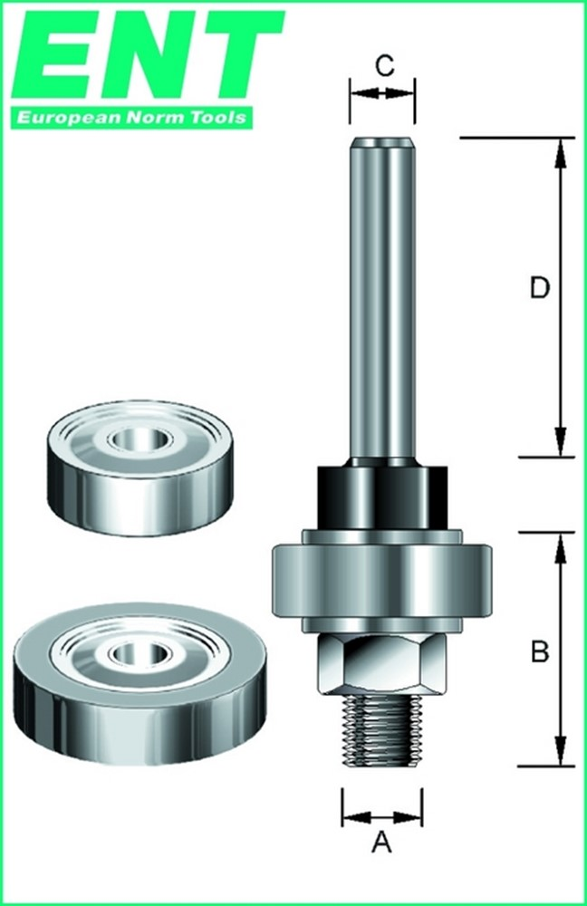 FREESSPINDEL MET LAGER 6.35MM OPNAME GAT