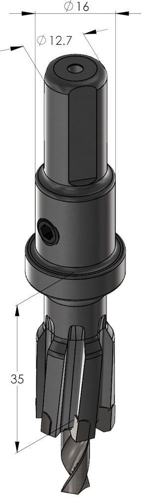 METAALBOOR ENDURA 16MM