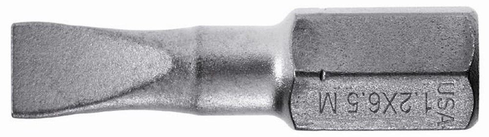 1/4" INSERTBIT SLEUF 1.6X8.0 L=25MM