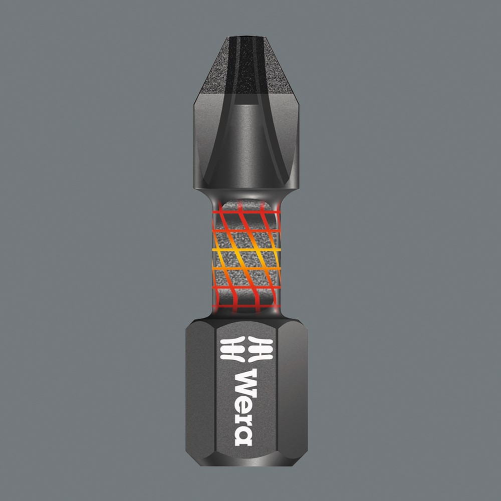 1/4" BIT PZ3 L=25MM IMPAKTOR