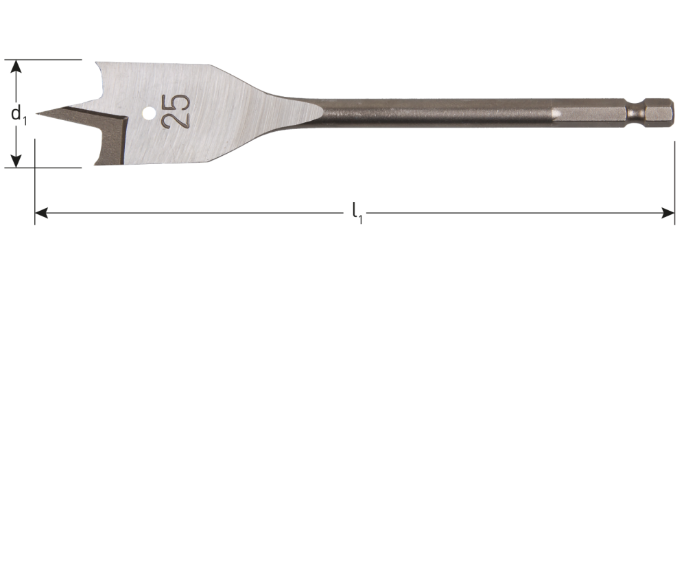 ROTEC SPEEDBOOR 1/4" BITAANSLUITING 28 X 152MM