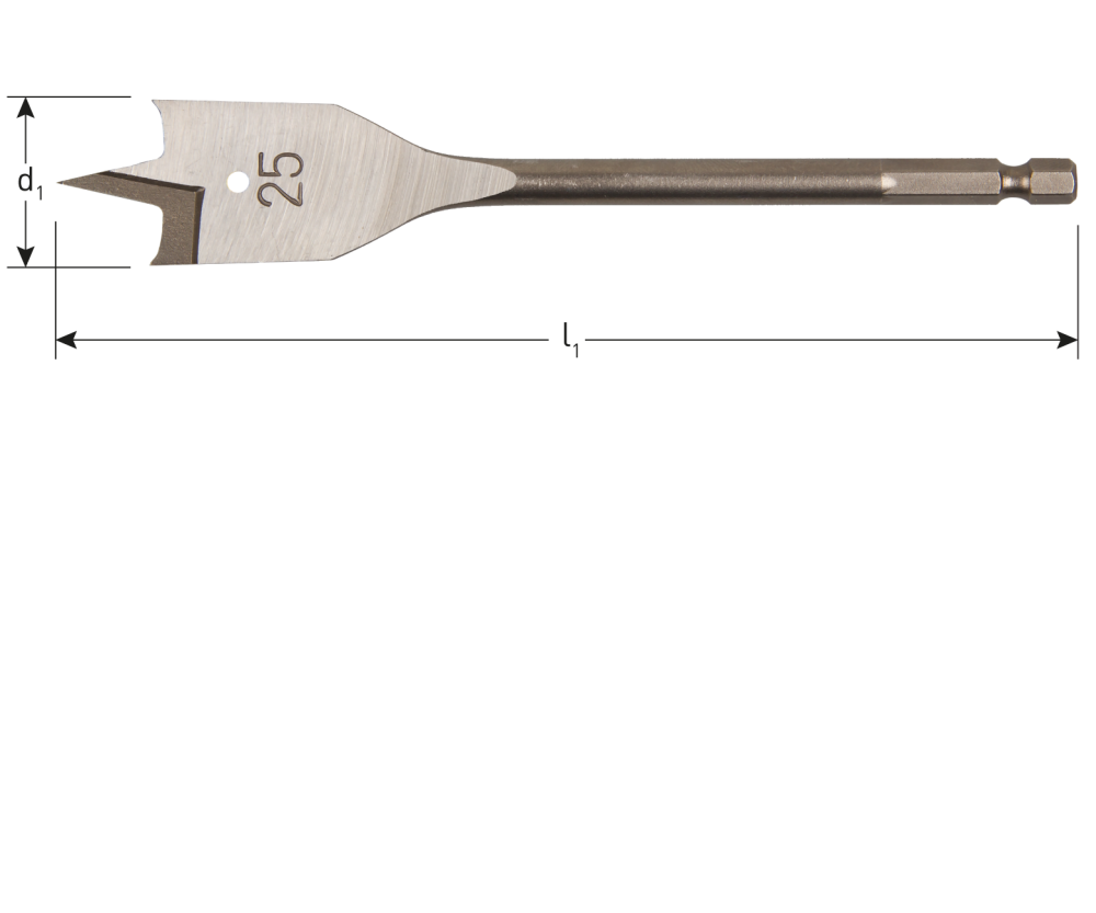 ROTEC SPEEDBOOR 1/4" BITAANSLUITING 25 X 152MM 10ST