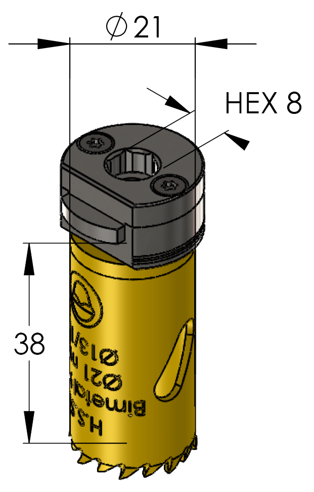 BI METAL PLUS GATZAAG 21MM