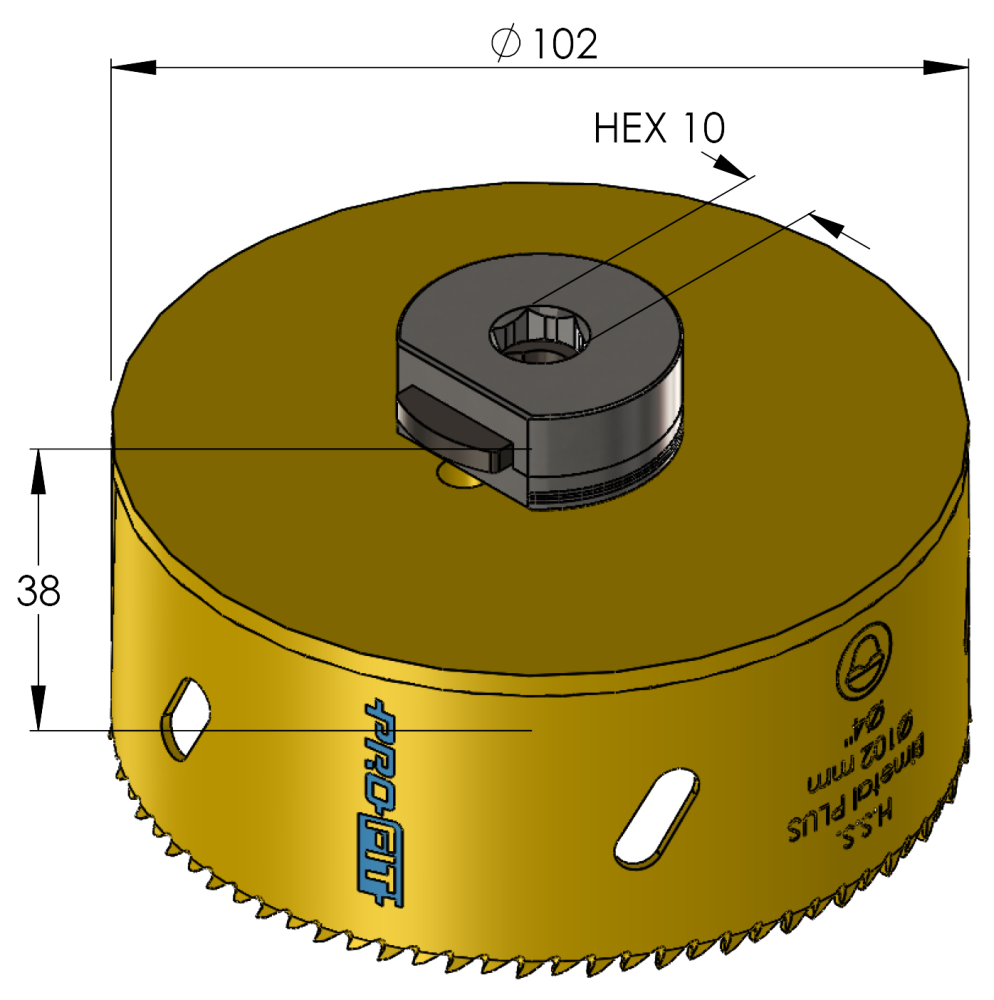 BI METAL PLUS GATZAAG 102MM