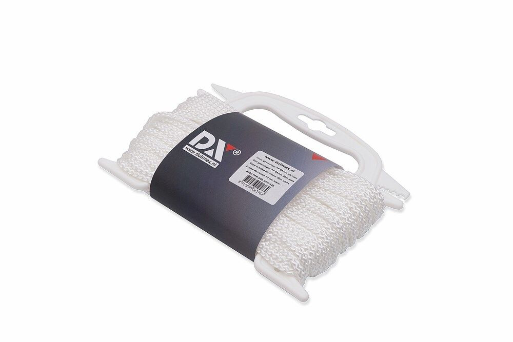 TOUW GEVLOCHTEN PP 3MM WIT 20 MTR