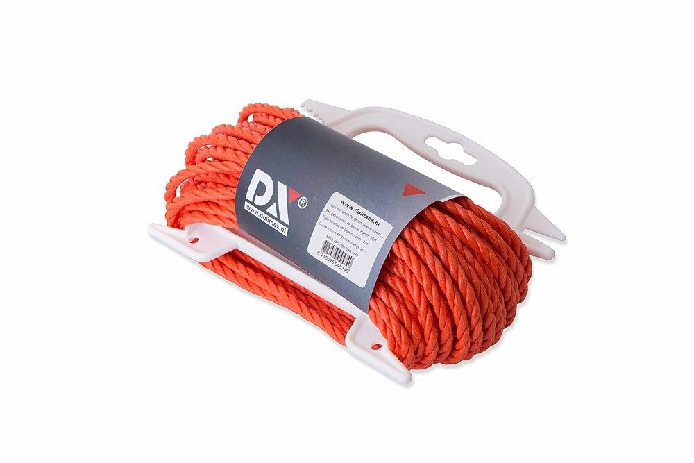 TOUW GEVLOCHTEN PP 6MM ORANJE 20 MTR