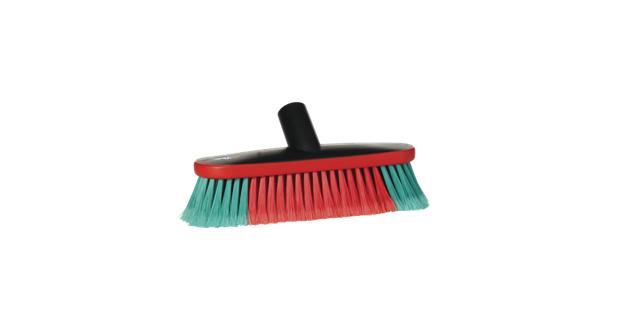 OVALE AUTOWASBORSTEL MET WATERTOEVOER 26CM