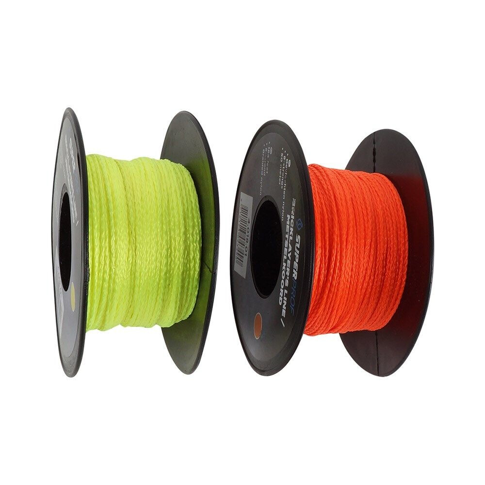 METSELKOORD NYLON OR/GE 50MTR