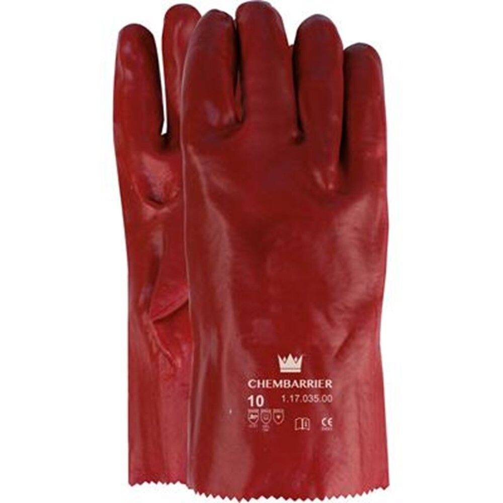 PVC HANSCHOEN ROOD LENGTE 35 CM