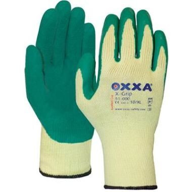 HANDSCHOEN OXXA X-GRIP GEEL/GROEN MT 9