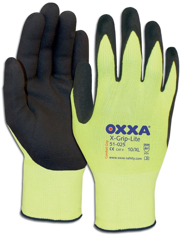 HANDSCHOEN OXXA X-GRIP-LITE GE/ZW MT 11