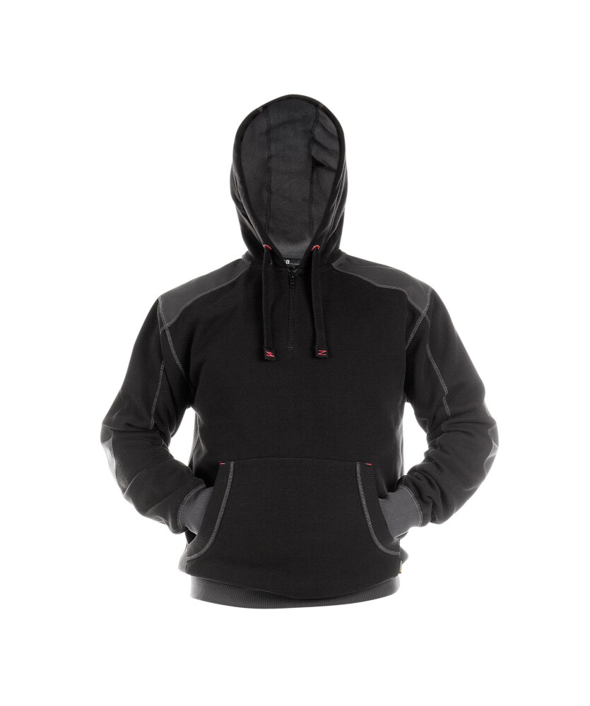 SWEATER HOODIE INDY COPES90 (340 gr) ZWART/ANTRACIETGRIJS S