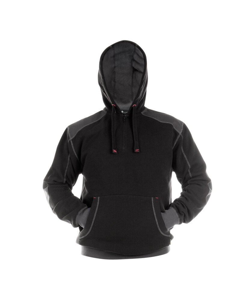 SWEATER HOODIE INDY COPES90 (340 gr) ZWART/ANTRACIETGRIJS L
