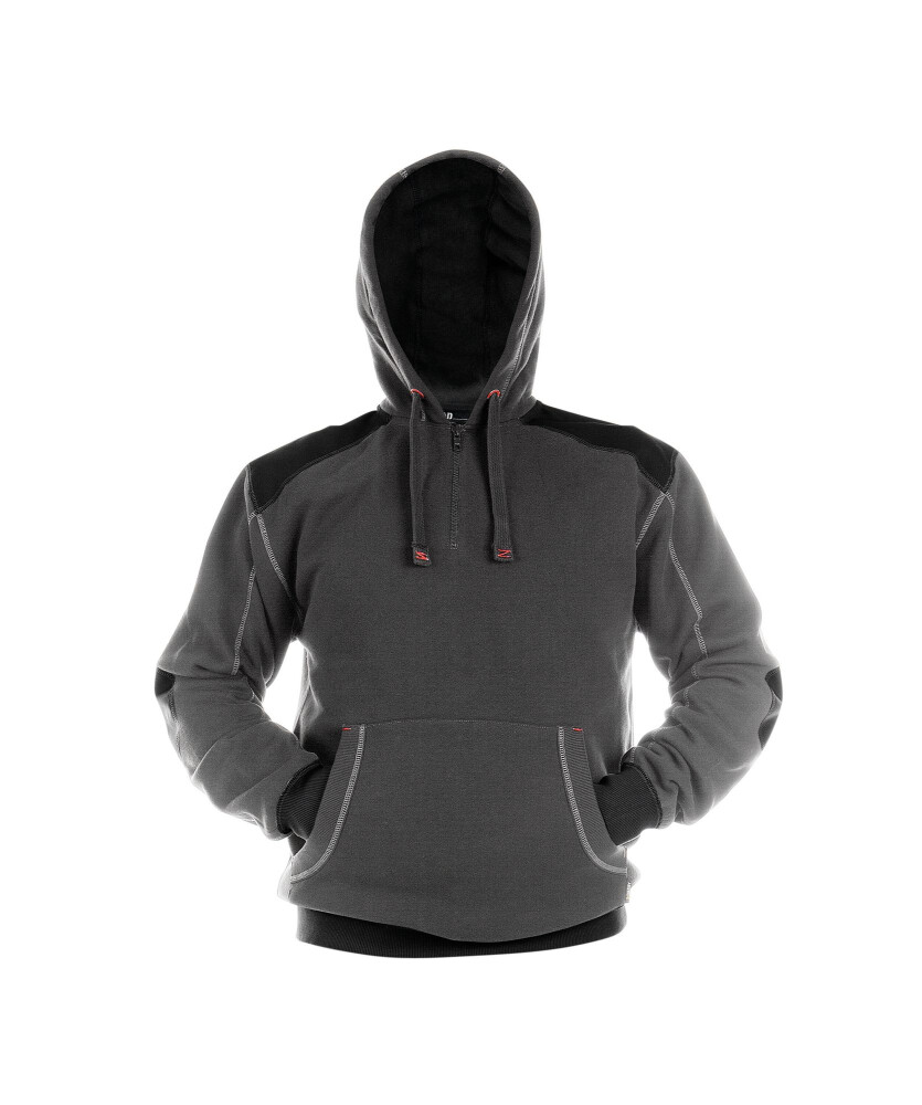 SWEATER HOODIE INDY COPES90 (340 gr) ANTRACIETGRIJS/ZWART S