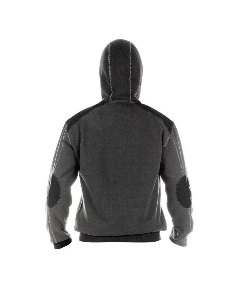 SWEATER HOODIE INDY COPES90 (340 gr) ANTRACIETGRIJS/ZWART S