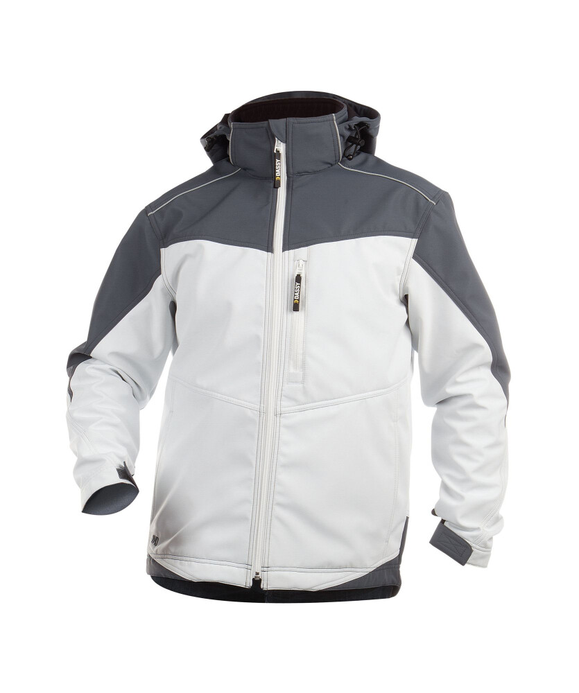 SOFTSHELL JAKARTA PES21 (280 gr) WIT/CEMENTGRIJS L