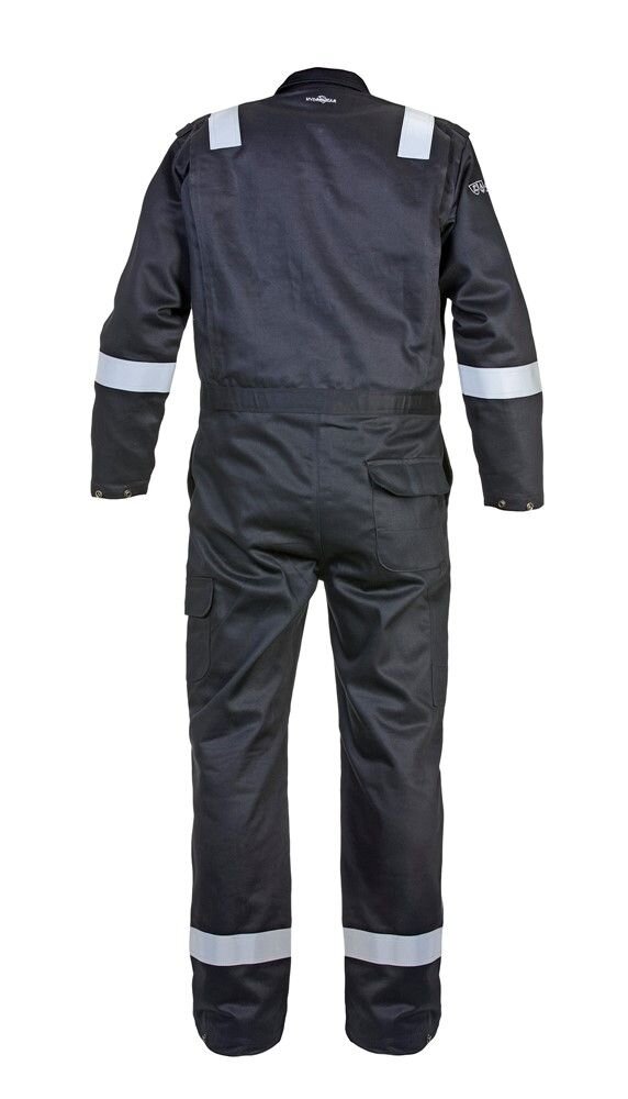 COVERALL MINDEN BLACK ZIP FR/AS MT 50