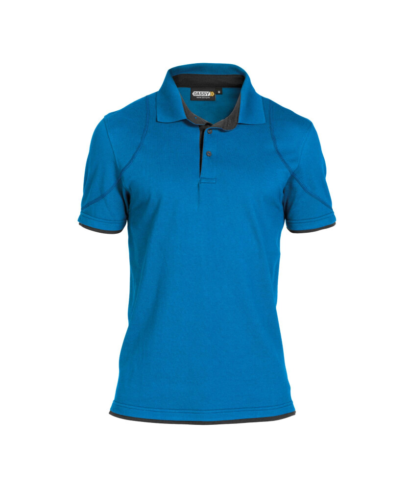 POLO ORBITAL COSPA46 (220 gr) AZUURBLAUW/ANTRACIETGRIJS S