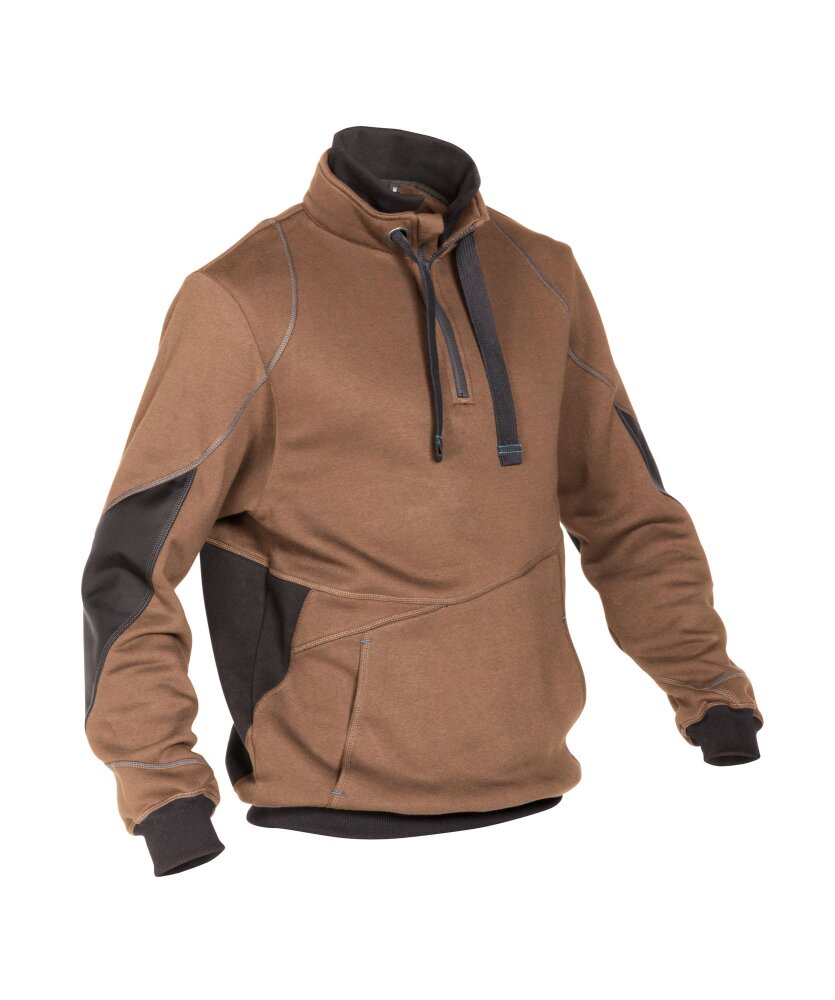 SWEATER STELLAR COPES80 (290 gr) LEEMBRUIN/ANTRACIETGRIJS 2XL