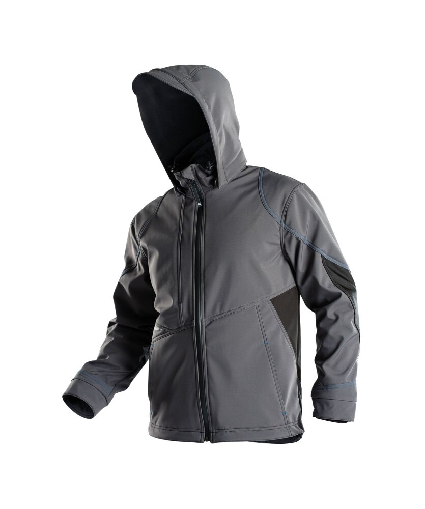 SOFTSHELL GRAVITY PES21 (280 gr) ANTRACIETGRIJS/ZWART 2XL