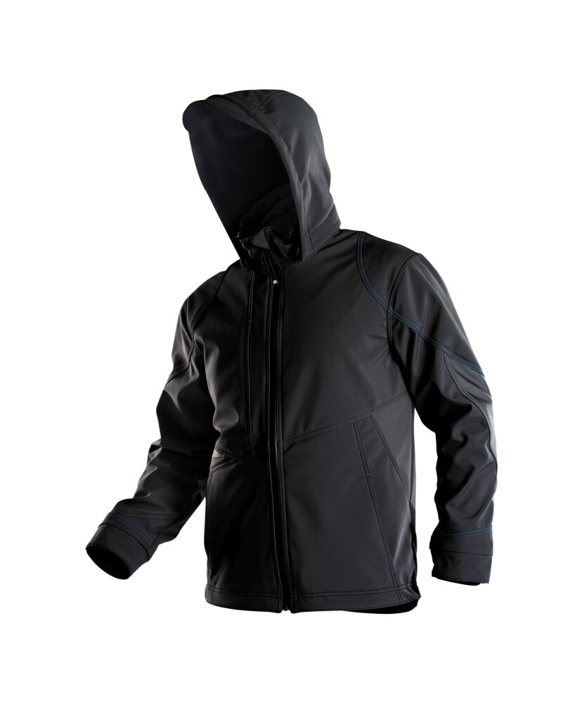 SOFTSHELL GRAVITY PES21 (280 gr) ZWART/ANTRACIETGRIJS 2XL