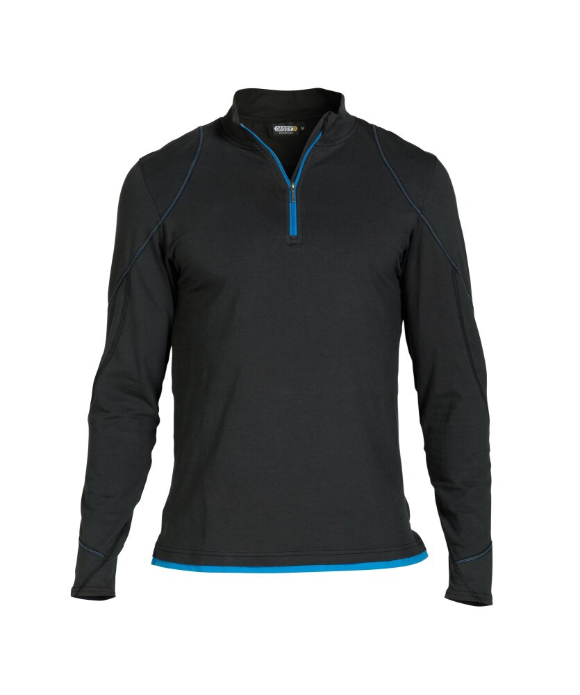 T-SHIRT SONIC COSPA05 (220 gr) ZWART/AZUURBLAUW L