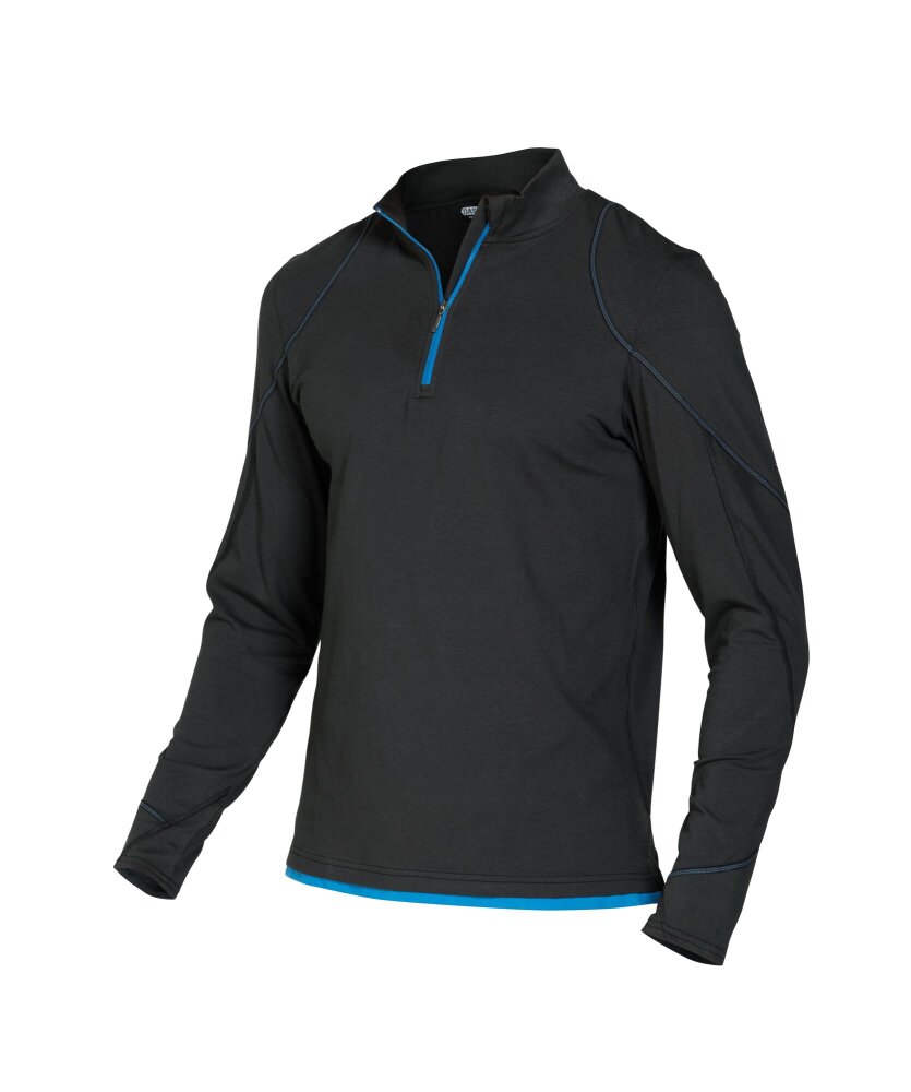 T-SHIRT SONIC COSPA05 (220 gr) ZWART/AZUURBLAUW XL