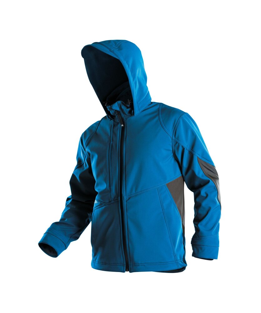 SOFTSHELL GRAVITY PES21 (280 gr) AZUURBLAUW/ANTRACIETGRIJS M